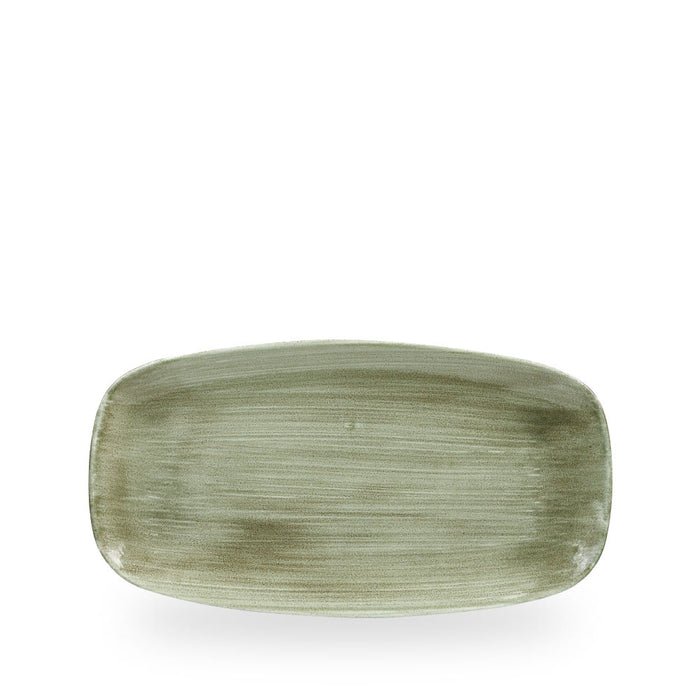 Stonecast Patina Burnished Green Piatto Rettangolare Chefs 11 3/4X6" Box 12 - PABGXO111