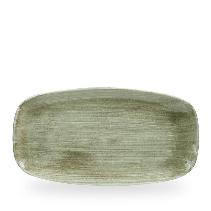 Stonecast Patina Burnished Green Piatto Rettangolare Chefs 13 7/8X7 3/8" Box 6 - PABGXO141