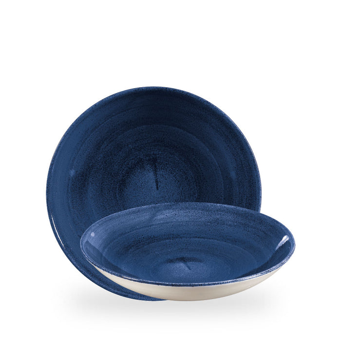 Stonecast Patina Cobalt Blue Evolve Piatto Fondo 9.75" Box 12 - PABLEVB91