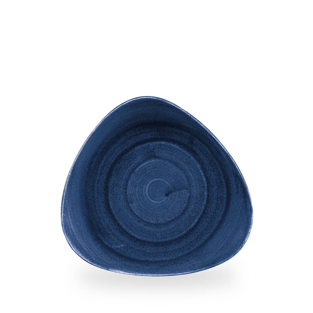 Stonecast Patina Cobalt Blue Piatto Triangolare 9" Box 12 - PABLTR9 1