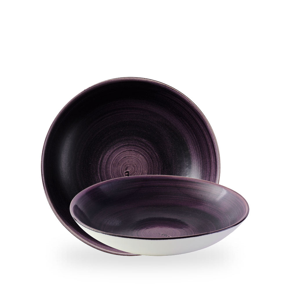Stonecast Patina Deep Purple Evolve Piatto Fondo 9.75" Box 12 - PADPEVB91