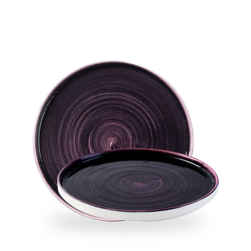 Stonecast Patina Deep Purple Piatto Walled10 2/8" Box 6 - PADPWP261