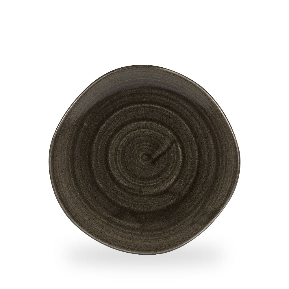 Stonecast Patina Iron Black Piatto Organic 10 3/8" Box 12 - PAIBOG101