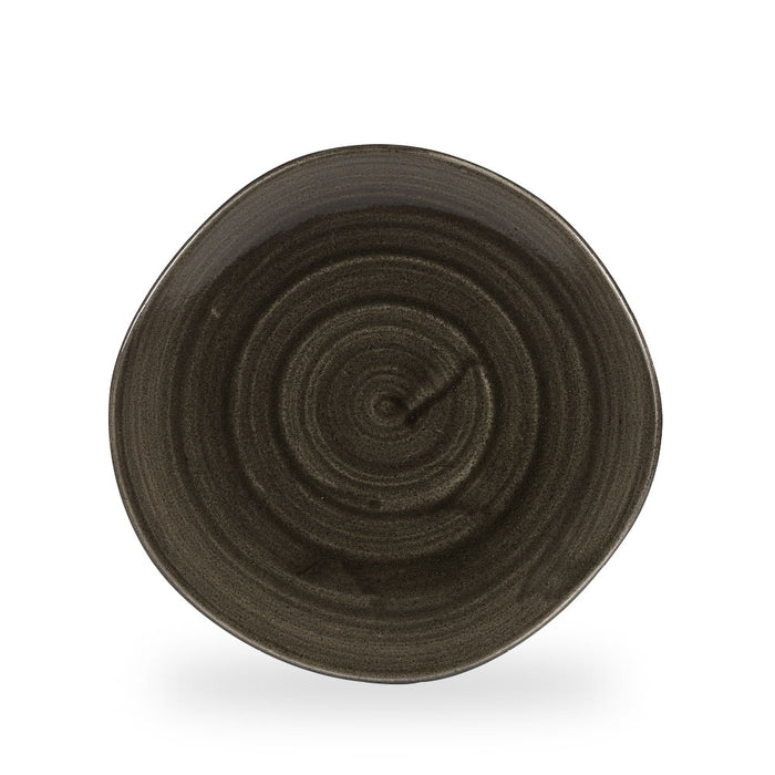 Stonecast Patina Iron Black Piatto Organic 11 1/4" Box 12 - PAIBOG111