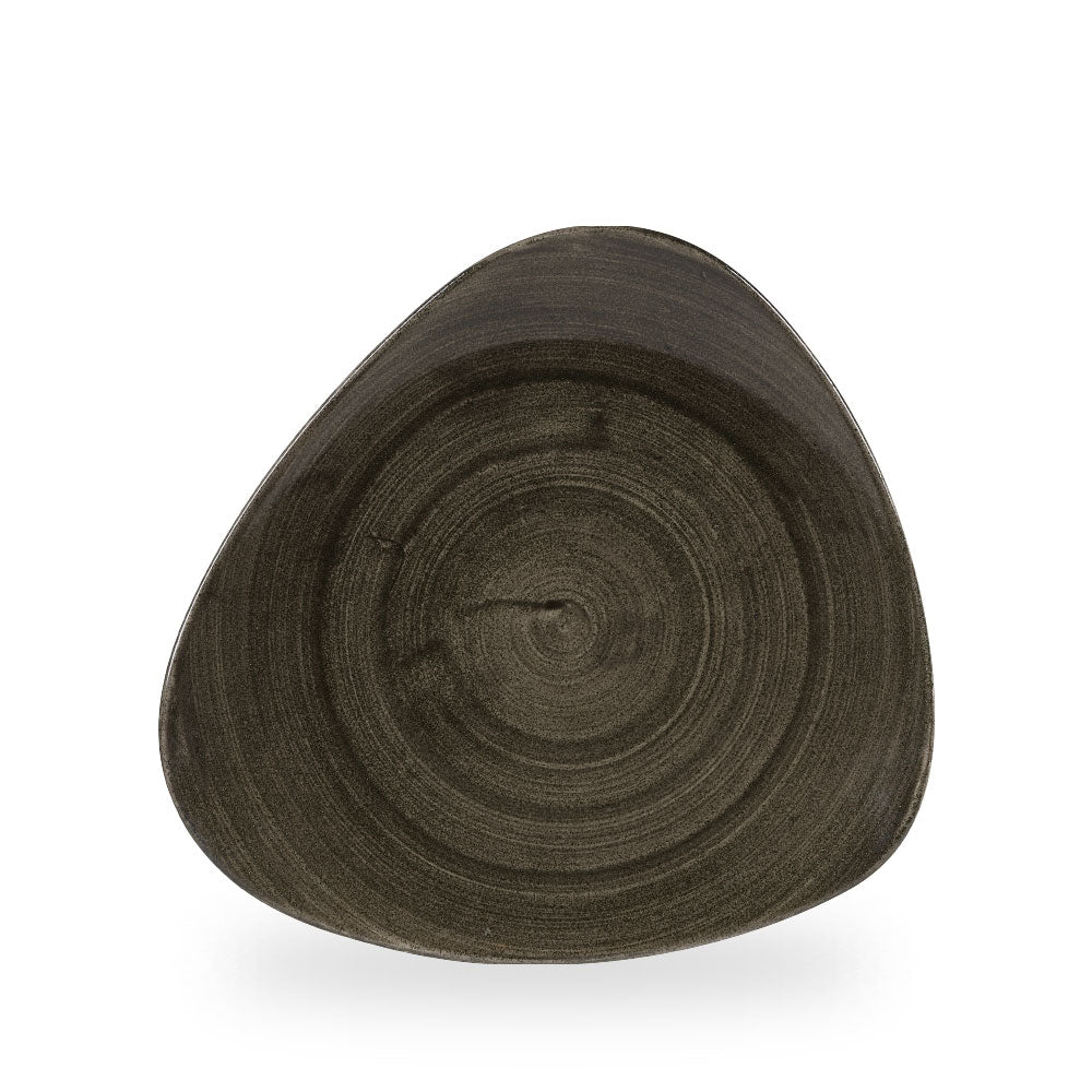 Stonecast Patina Iron Black Piatto Triangolare 10" Box 12 - PAIBTR101
