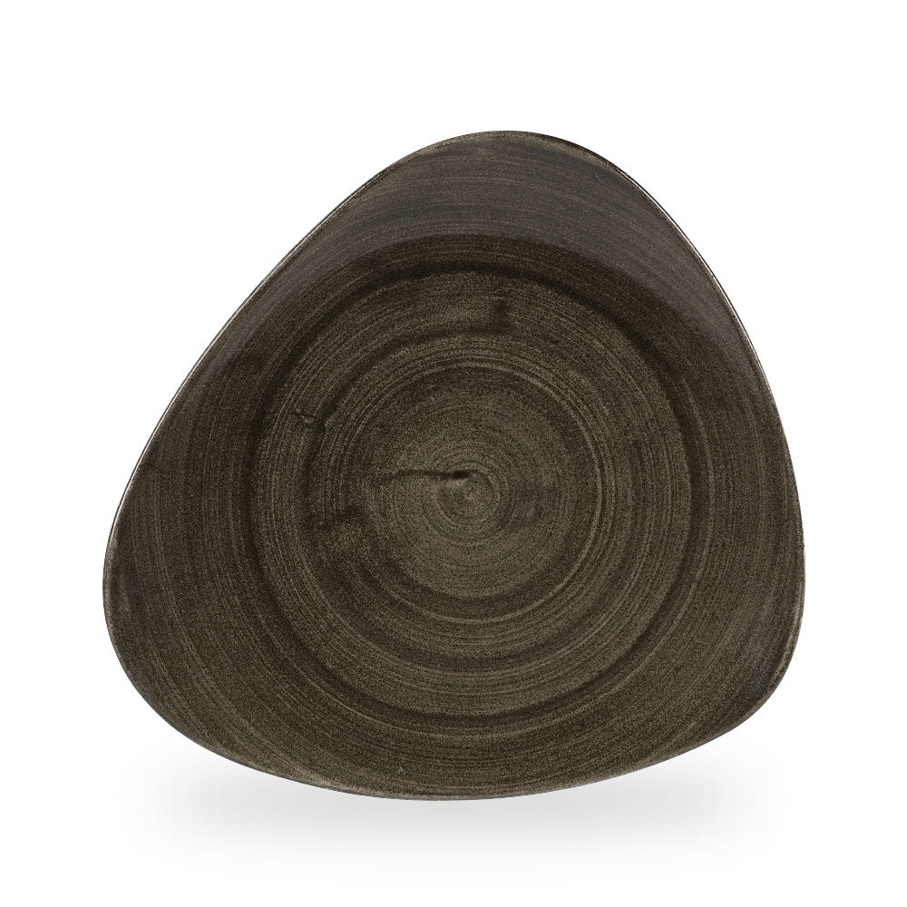 Stonecast Patina Iron Black Piatto Triangolare 12" Box 6 - PAIBTR121