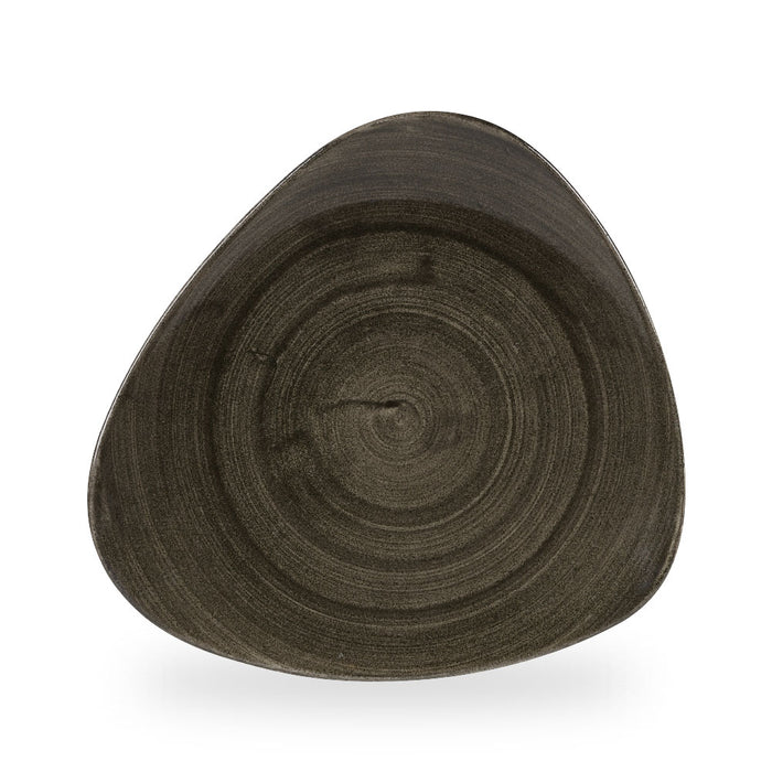 Stonecast Patina Iron Black Piatto Triangolare 12" Box 6 - PAIBTR121