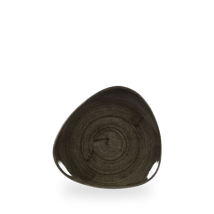 Stonecast Patina Iron Black Piatto Triangolare 7.75" Box 12 - PAIBTR7 1