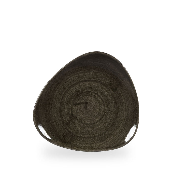Stonecast Patina Iron Black Piatto Triangolare 9" Box 12 - PAIBTR9 1