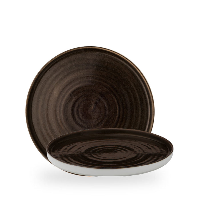 Stonecast Patina Iron Black Piatto Walled10 2/8" Box 6 - PAIBWP261