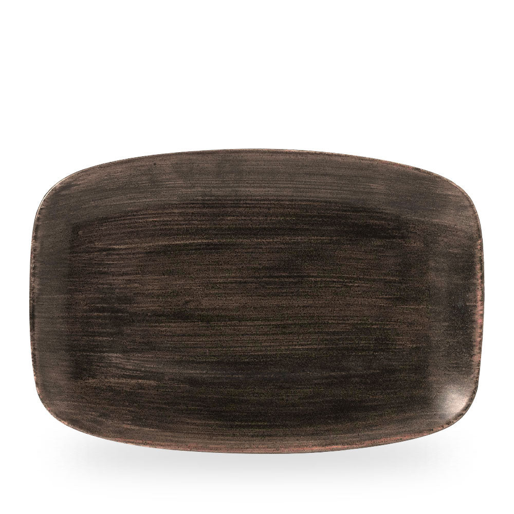 Stonecast Patina Iron Black Piatto Rettangolare Chefs 13 1/2" X 9 1/4" Box 6 - PAIBXP141