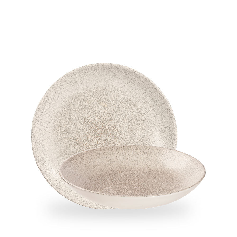 Raku Agate Grey Evolve Piatto Fondo 9.75" Box 12 - RKAGEVB91