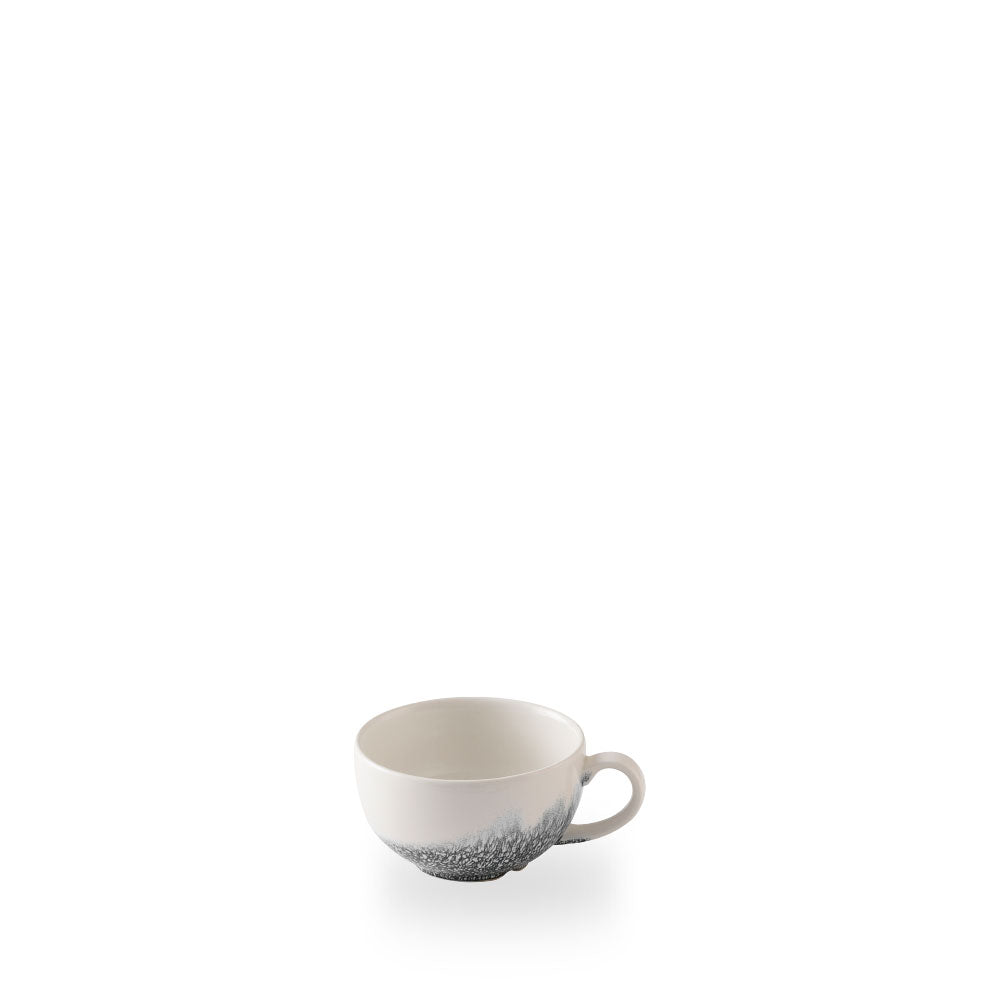 Raku Quartz Black Tazza Cappuccino 8Oz Box 12 - RKBQCB201