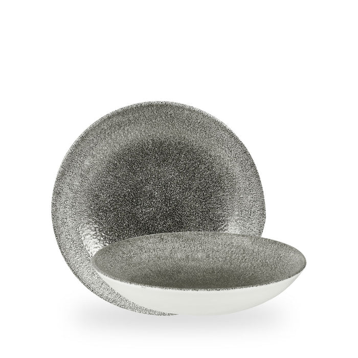 Raku Quartz Black Evolve Piatto Fondo 9.75" Box 12 - RKBQEVB91