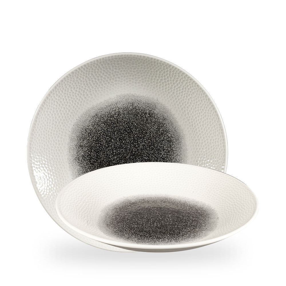 Raku Quartz Black Isla Piatto Deep Coupe 10 5/8" Box 12 - RKBQID271