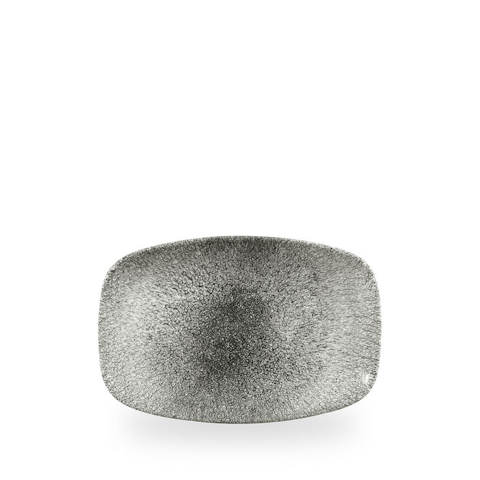Raku Quartz Black Piatto Rettangolare Chefs 9.35"X6.2" Box 12 - RKBQOBL21