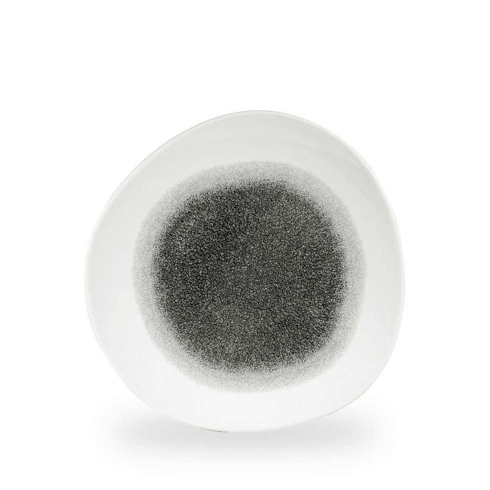 Raku Quartz Black Piatto Organic 10 3/8" Box 12 - RKBQOG101
