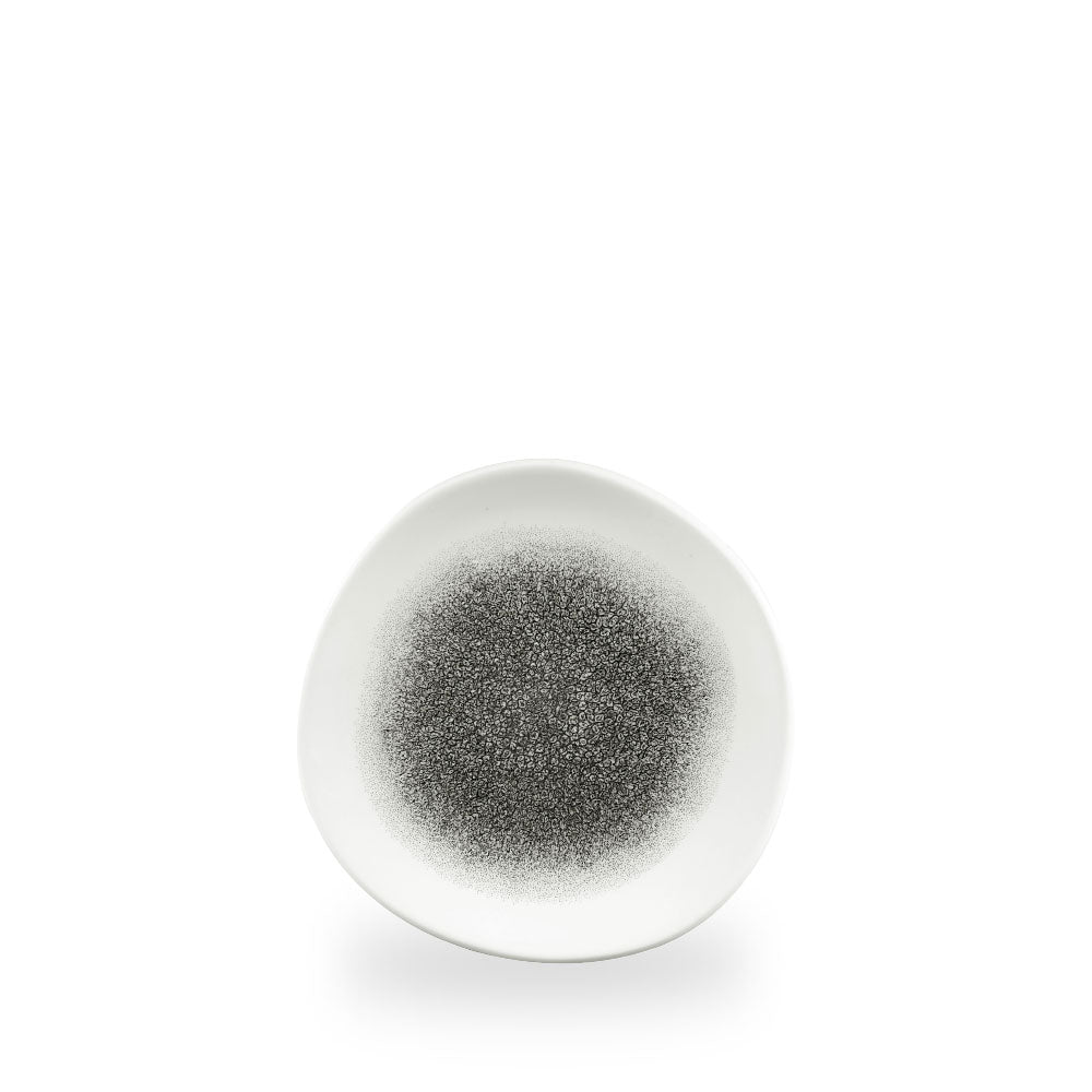 Raku Quartz Black Piatto Organic 7 1/4" Box 12 - RKBQOG7 1
