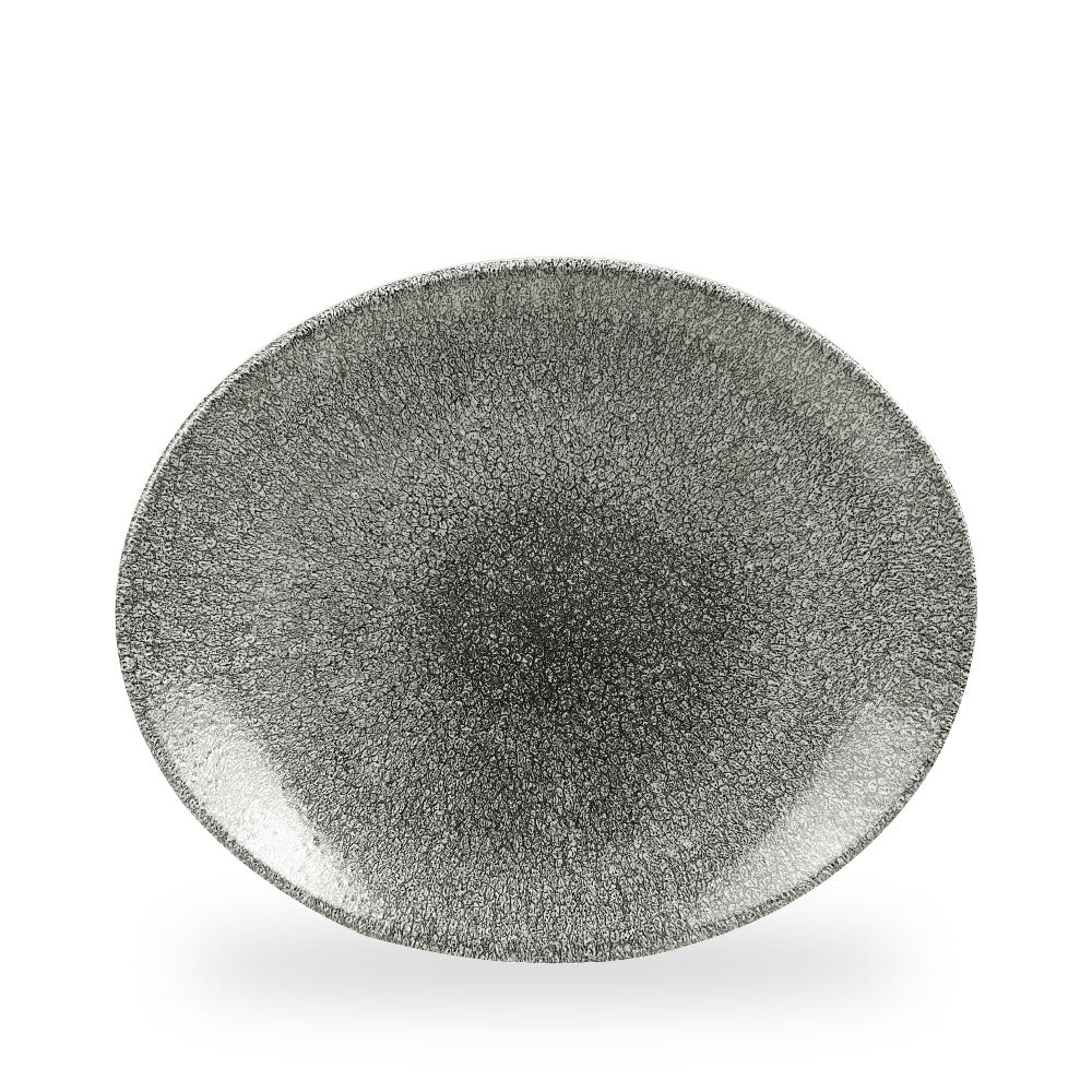 Raku Quartz Black Orbit Piatto Ovale Coupe 12.5" Box 12 - RKBQOP121