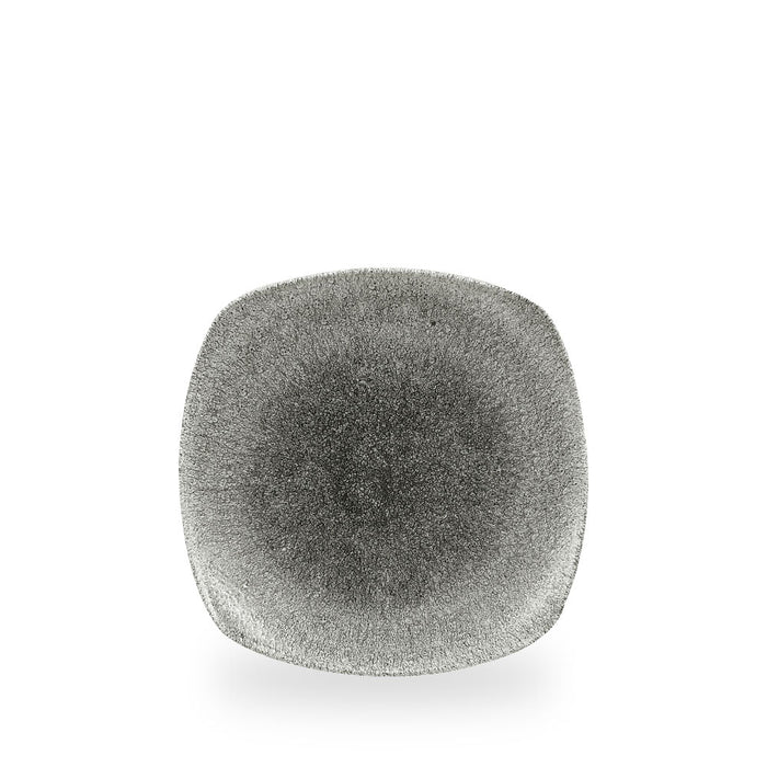Raku Quartz Black X Squared Piatto Quadrato 8.5" Box 12 - RKBQSP9 1