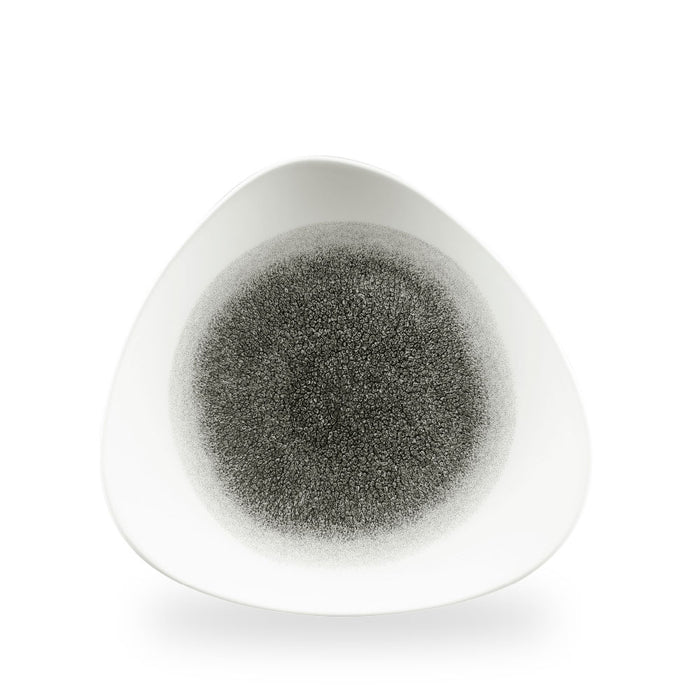 Raku Quartz Black Piatto Triangolare 10" Box 12 - RKBQTR101