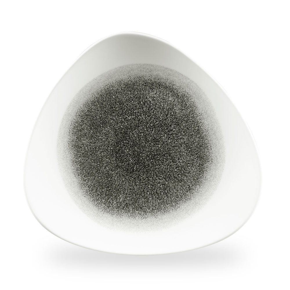 Raku Quartz Black Piatto Triangolare 12" Box 6 - RKBQTR121
