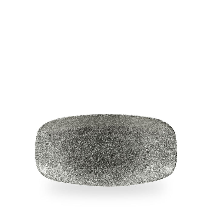 Raku Quartz Black Piatto Rettangolare Chefs 10.6"X5" Box 12 - RKBQXO101