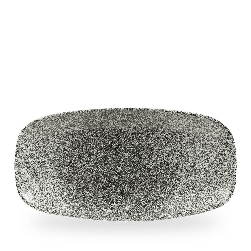 Raku Quartz Black Piatto Rettangolare Chefs 13 7/8X7 3/8" Box 6 - RKBQXO141