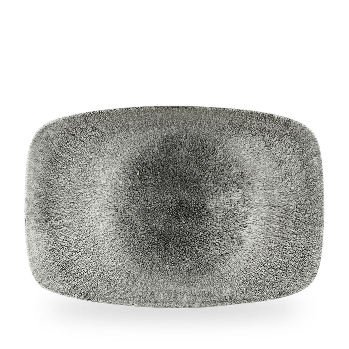 Raku Quartz Black Oblong Platter 13 1/2" X 9 1/4" Box 6 - RKBQXP141
