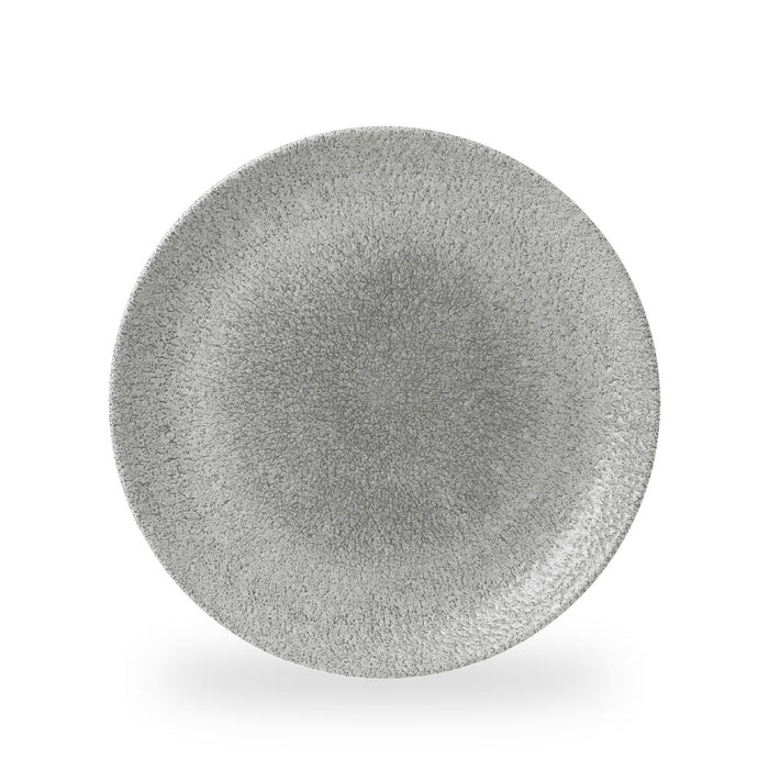 Raku Jasper Grey Evolve Piatto Piano Coupe 11.25" Box 12 - RKGJEV111