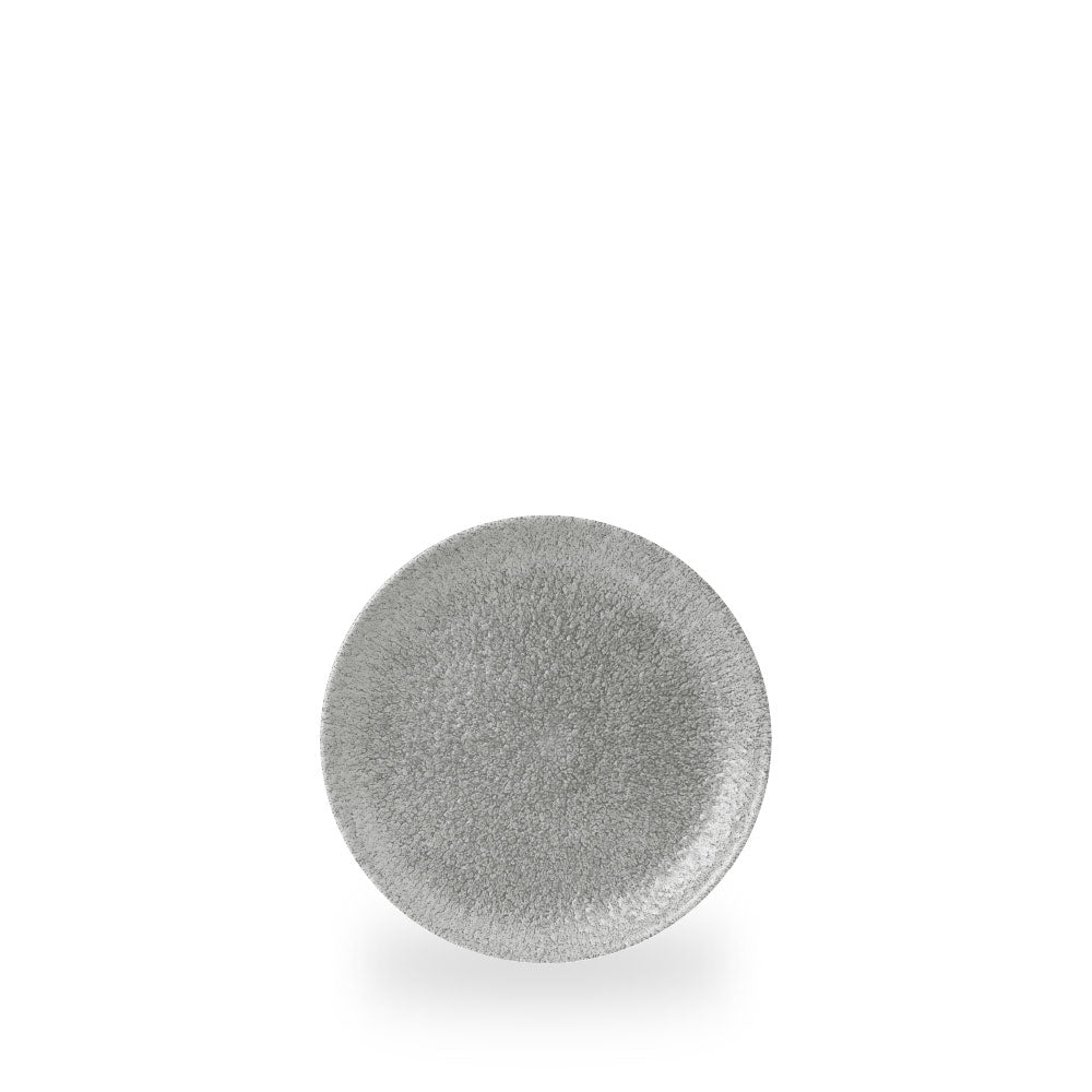 Raku Jasper Grey Evolve Piatto Piano Coupe 6.5" Box 12 - RKGJEVP61