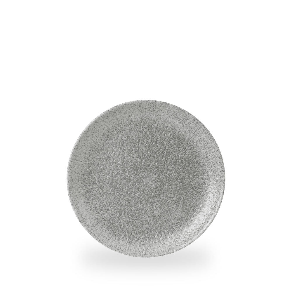 Raku Jasper Grey Evolve Piatto Piano Coupe 8.67" Box 12 - RKGJEVP81