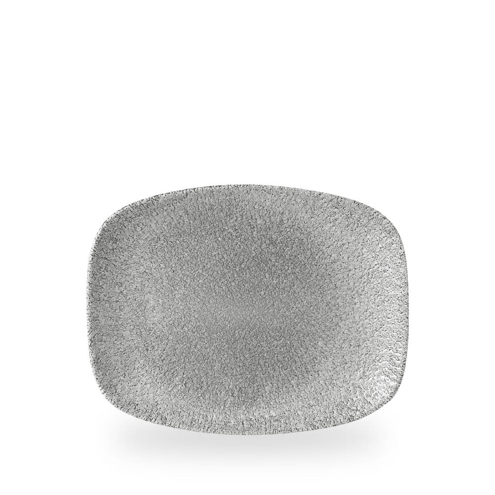 Raku Jasper Grey Piatto Rettangolare Chefs 10.3"X8" Box 12 - RKGJOBL31