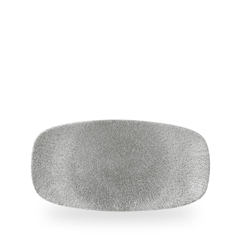 Raku Jasper Grey Piatto Rettangolare Chefs 11 3/4" X 6" Box 12 - RKGJXO111