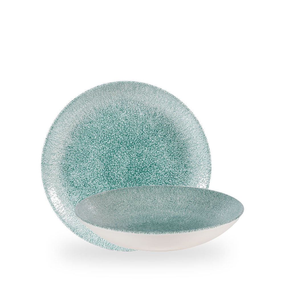 Raku Jade Green Evolve Piatto Fondo 9.75" Box 12 - RKJGEVB91