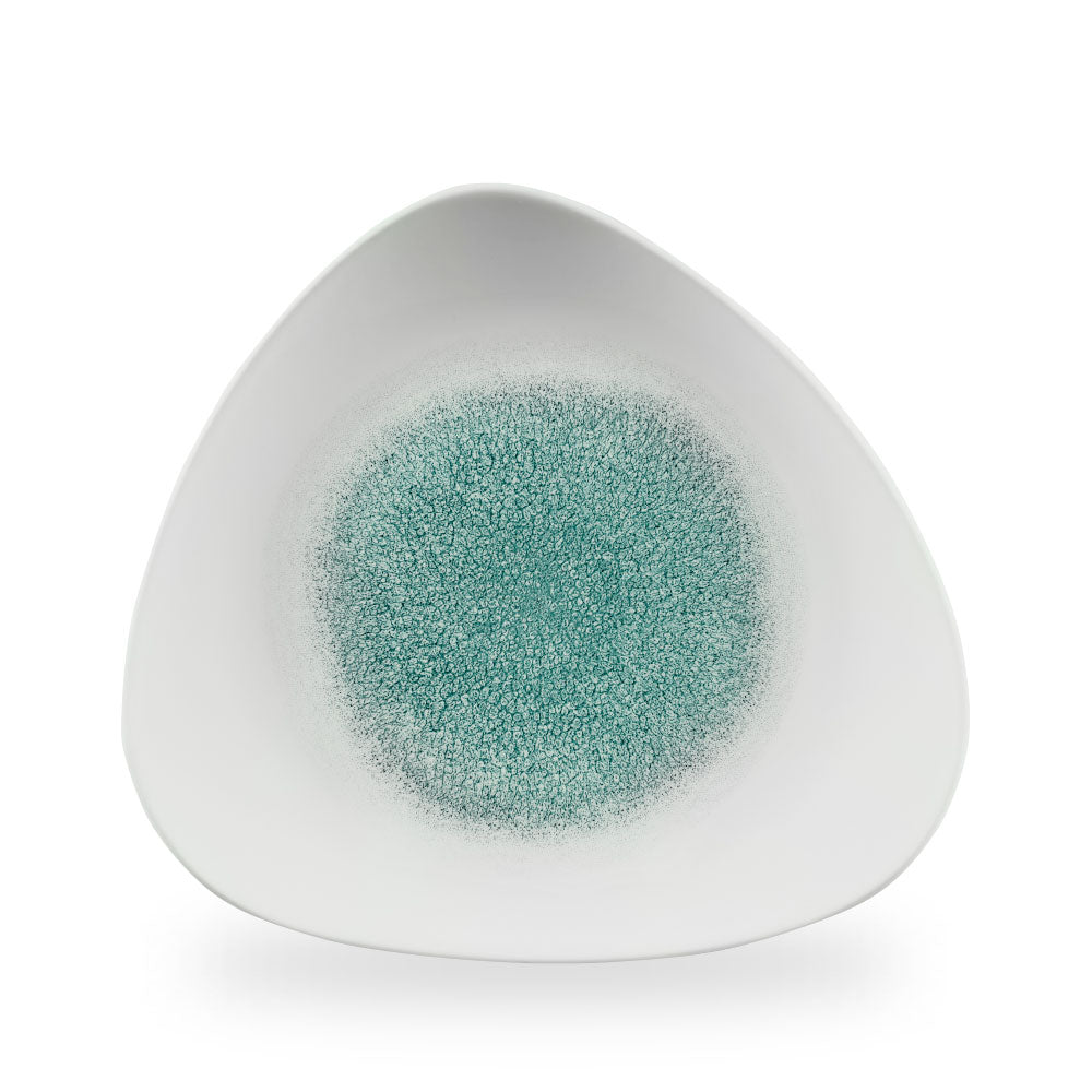 Raku Jade Green Piatto Triangolare 12" Box 6 - RKJGTR121