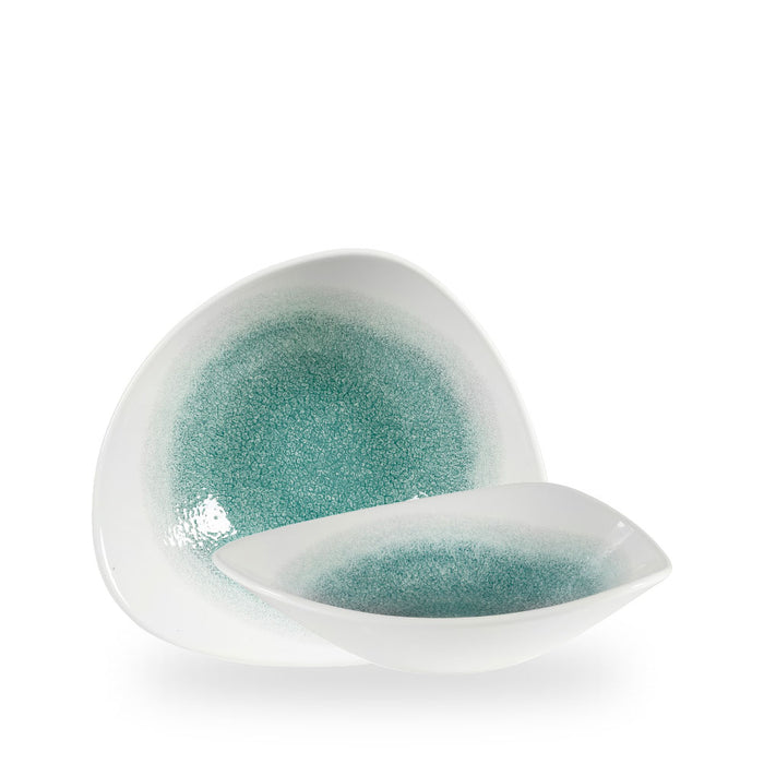 Raku Jade Green Coppetta Triangolare 9" Box 12 - RKJGTRB91