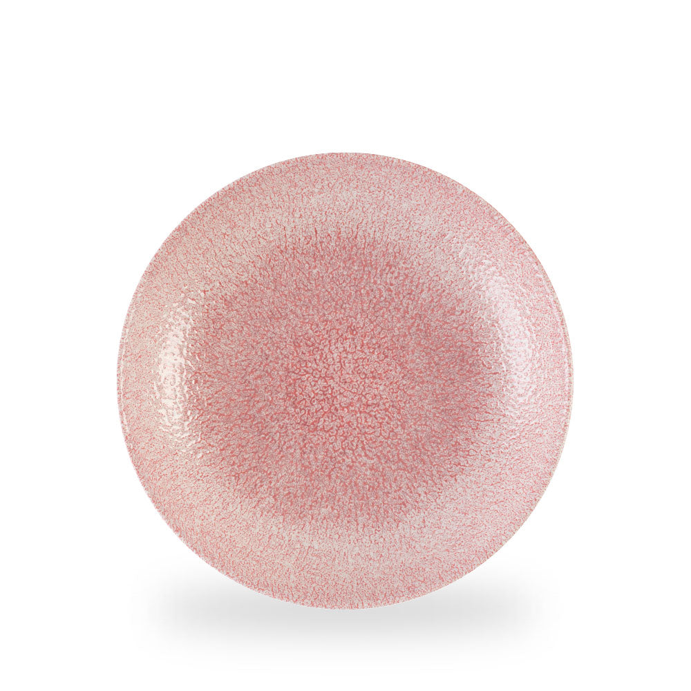 Raku Pink Quartz Evolve Piatto Piano Coupe 10.25" Box 12 - RKQPEV101