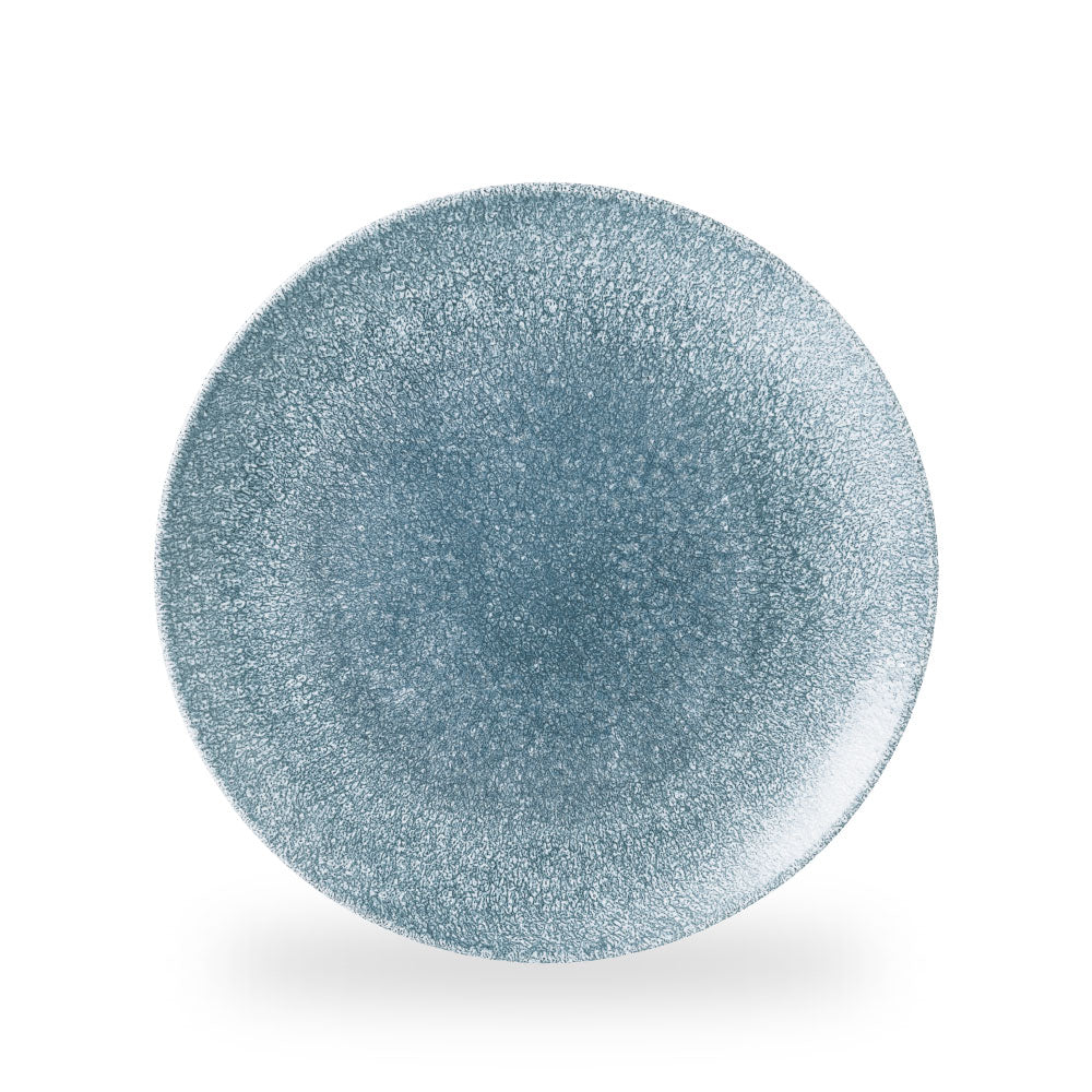 Raku Topaz Blue Evolve Piatto Piano Coupe 11.25" Box 12 - RKTBEV111
