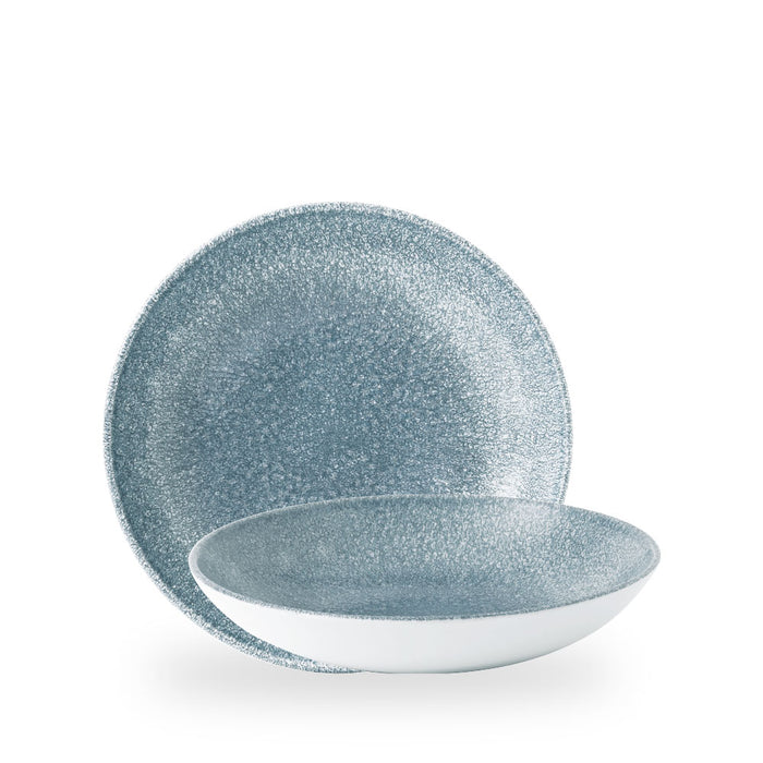 Raku Topaz Blue Evolve Piatto Fondo 9.75" Box 12 - RKTBEVB91