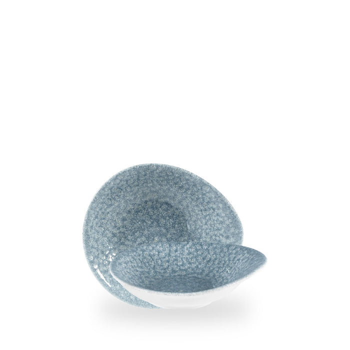 Raku Topaz Blue Round Ciotolina Con Manico 7 2/8X6.5" Box 12 - RKTBID7 1