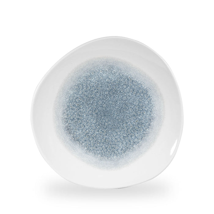 Raku Topaz Blue Piatto Organic 11 1/4" Box 12 - RKTBOG111
