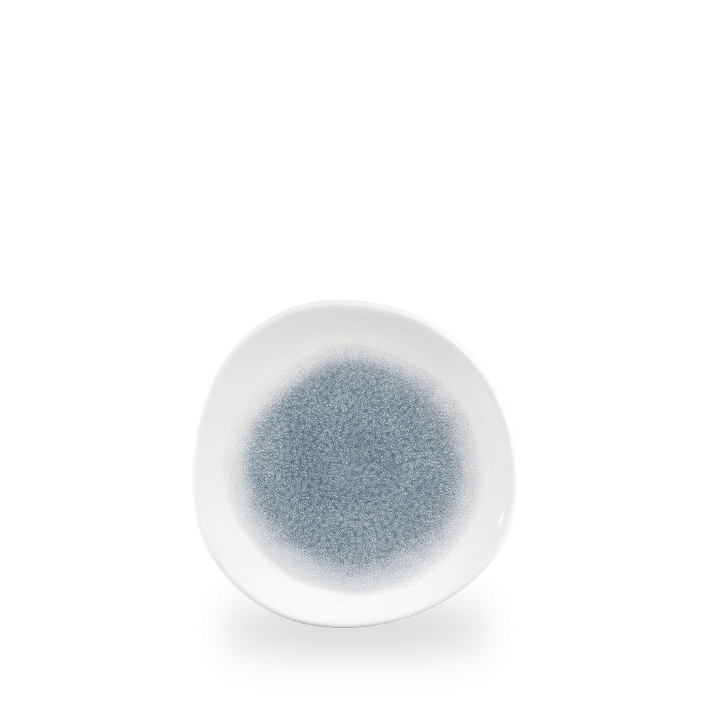 Raku Topaz Blue Piatto Organic 7 1/4" Box 12 - RKTBOG7 1