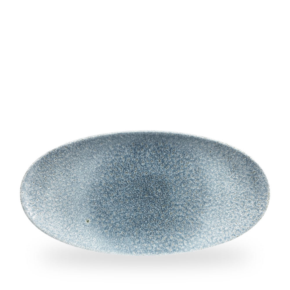 Raku Topaz Blue Piatto Ovale Chefs 13 3/4X6 3/4" Box 6 - RKTBOV351