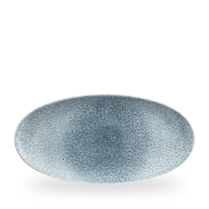 Raku Topaz Blue Piatto Ovale Chefs 13 3/4X6 3/4" Box 6 - RKTBOV351