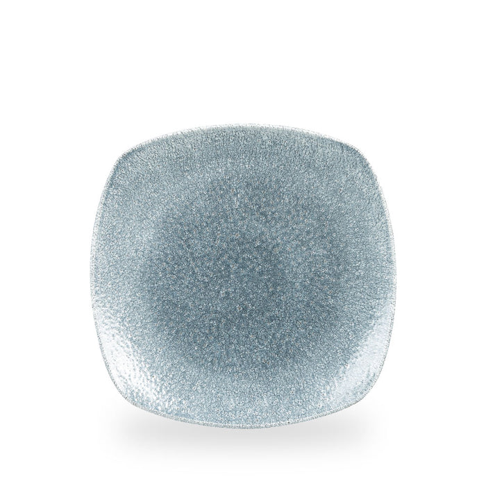 Raku Topaz Blue X Squared Piatto Quadrato 10" Box 12 - RKTBSP111