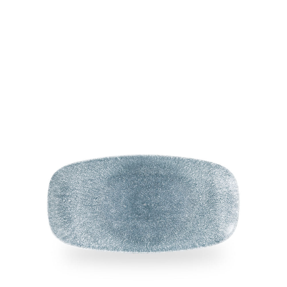 Raku Topaz Blue Piatto Rettangolare Chefs 10.6"X5" Box 12 - RKTBXO101
