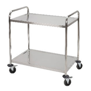 Horecatech RS542N - Carrello portavivande a due ripiani piatti cm 86x54x94