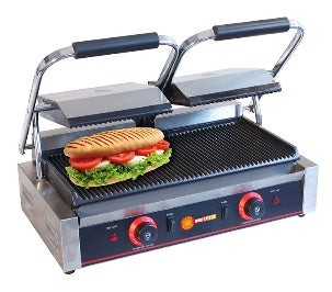 Horecatech RS557 - Piastra panini doppia