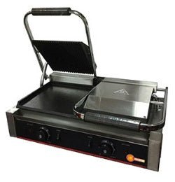 Horecatech RS573 - Piastra panini doppia liscia/rigata
